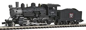 Model-Power Steam 2-6-0 Mogul Chicago, Burlington & Quincy N Scale Model Train Steam Locomotive #87603