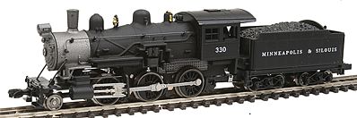 Model-Power Steam 2-6-0 Mogul Minneapolis and St. Louis N Scale Model Train Steam Locomotive #87605