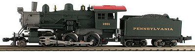 Model-Power 2-6-0 Mogul PRR DCC Ready N Scale Model Train Steam Locomotive #87608
