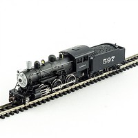 Model-Power 2-6-0 Mogul DCC Santa Fe N Scale Model Train Steam Locomotive #876111