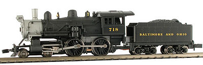 Model-Power 4-4-0 American DCC Compatible B&O N Scale Model Train Steam Locomotive #87623