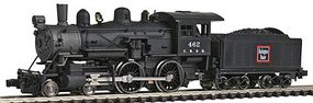 Model-Power Steam 4-4-0 American Chicago, Burlington & Quincy N Scale Model Train Steam Locomotive #87624
