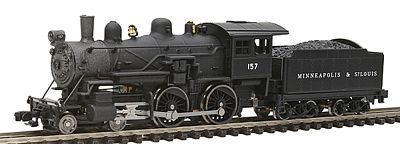 Model-Power Steam 4-4-0 American Minneapolis & St. Louis N Scale Model Train Steam Locomotive #87628