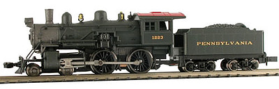 Model-Power 4-4-0 American PRR DCC Ready N Scale Model Train Steam Locomotive #87631