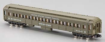 Model-Power US Army Standard Coach Car N Scale Model Train Passenger Car #88611