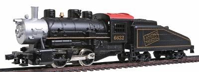 Model-Power 0-4-0 Shifter w/Tender Powered Canadian National HO Scale Model Train Steam Locomotive #96632