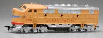 Model-Power F2-A Dual Drive, Powered w/Light - Union Pacific HO Scale Model Train Diesel Locomotive #96803