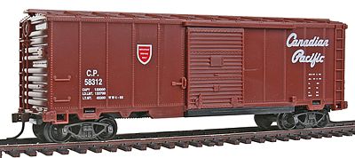 Bachmann Treni - Vagone Box Car 50' CP Rail - Scala HO 1:87, Dettaglio Elevato