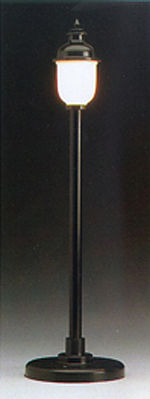 Model-Power Street Lamp - Round Brass - Frosted G Scale Model Railroad Street Light #985