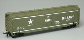 Model-Power Exploding Ammo Boxcar US Army #80299 HO Scale Model Train Freight Car #99164