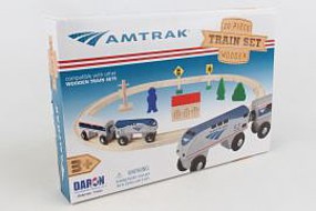 Model-Power Amtrak 20pc Wood Train Set