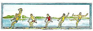 Merten Water Skiers Model Railroad Figure HO Scale #2168