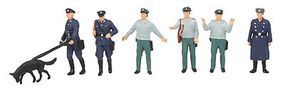 Merten Police (German Democratic Republic) (6) Model Railroad Figure HO Scale #2561
