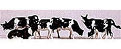 Merten Cows (black,white) Model Railroad Figure HO Scale #5019