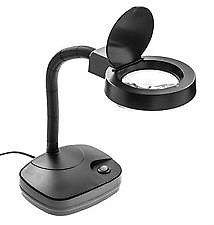 Magnifiers-Inc 12 Flexible Neck Table Magnifier Lamp 2.5x, 4.5x Power