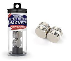 Magcraft 3/4''x1/4'' Rare Earth Disc Magnets (4)