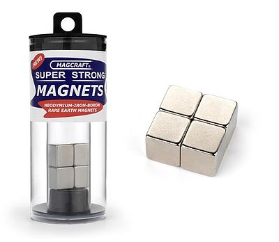 Magcraft 1/2 Rare Earth Cube Magnets (4)