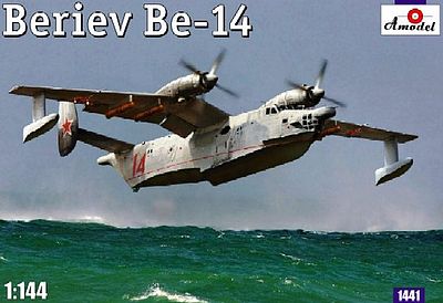 A-Model-From-Russia Beriev Be14 Soviet Amphibious ASW Aircraft Plastic Model Airplane Kit 1/144 Scale #1441