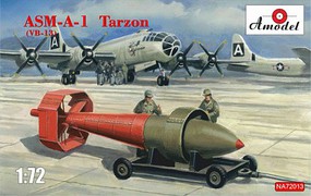 A-Model-From-Russia ASM A1 Tarzon Guided Bomb w/Trailer Plastic Model Military Diorama Kit 1/72 Scale #72013