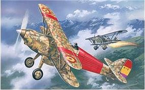 A-Model-From-Russia Hawker Fury Spanish Air Force BiPlane Fighter 1939 Plastic Model Airplane Kit 1/72 #72139