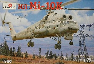 A-Model-From-Russia Mil Mi10K Soviet Flying Crane Helicopter Plastic Model Helicopter Kit 1/72 Scale #72163