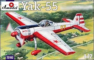 A-Model-From-Russia Yak55 Soviet Aerobatic Aircraft Plastic Model Airplane Kit 1/72 Scale #72192