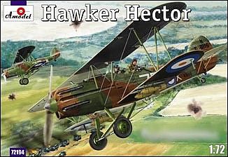 A-Model-From-Russia Hawker Hector British BiPlane Fighter Plastic Model Airplane Kit 1/72 Scale #72194