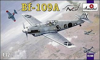 A-Model-From-Russia Messerschmitt Bf109A German Fighter Plastic Model Airplane Kit 1/72 Scale #72209