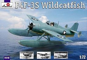 A-Model-From-Russia F4F3S Wildcatfish USAF Floatplane Plastic Model Airplane Kit 1/72 Scale #72210