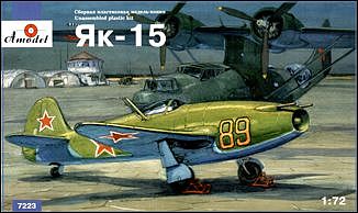 A-Model-From-Russia Yak15 Russian Fighter Plastic Model Airplane Kit 1/72 Scale #7223