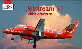 A-Model-From-Russia Jetstream 31 British Aerospace Aircraft (New Tool) Plastic Model Airplane Kit 1/72 #72238
