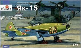 A-Model-From-Russia Yak15 Russian Fighter Plastic Model Airplane Kit 1/72 Scale #7223