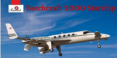 A-Model-From-Russia Beechcraft 2000 Starship N82850 Aircraft Plastic Model Airplane Kit 1/72 Scale #72279