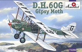 A-Model-From-Russia DH60G Gipsy Moth 2-Seater Biplane Plastic Model Airplane Kit 1/72 Scale #72286