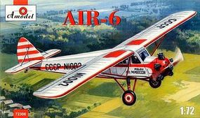 A-Model-From-Russia AIR6 Light Civil Aircraft Plastic Model Airplane Kit 1/72 Scale #72306