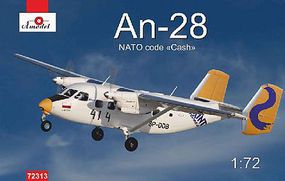 A-Model-From-Russia Antonov An28 NATO Code Polish Airlines Plastic Model Airplane Kit 1/72 Scale #72313