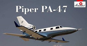 A-Model-From-Russia Piper Pa47 Private Jet Plastic Model Airplane Kit 1/72 Scale #72343