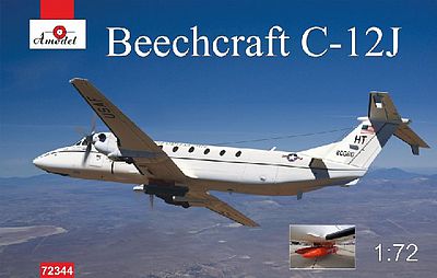 A-Model-From-Russia Beechnut C12J Military Turbo Prop Aircraft Plastic Model Airplane Kit 1/72 Scale #72344