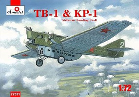 A-Model-From-Russia TB1/KP1 Soviet Airborne Landing Craft Plastic Model Airplane Kit 1/72 Scale #72351