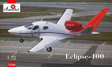 A-Model-From-Russia Eclipse 400 Light Jet Aircraft Plastic Model Airplane Kit 1/72 Scale #72369