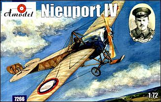 A-Model-From-Russia Nieuport IV WWI Recon Aircraft Plastic Model Airplane Kit 1/72 Scale #7266
