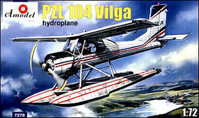 A-Model-From-Russia PZL 104 Vilga Hydroplane w/Floats Plastic Model Airplane Kit 1/72 Scale #7278