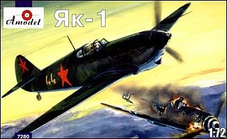 A-Model-From-Russia Yak1 Late Version Soviet Fighter Plastic Model Airplane Kit 1/72 Scale #7280