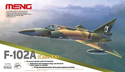 Meng F102A (Case XX) Supersonic Interceptor Plastic Model Airplane Kit 1/72 Scale #ds5