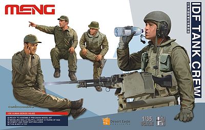 Meng IDF Tank Crew Figure Set (4) Plastic Model Military Figure Kit 1/35 Scale #hs2