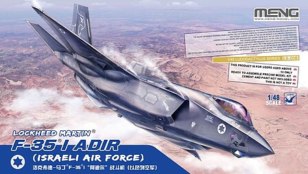 Meng F35I Adir Israeli Air Force Fighter Plastic Model Airplane Kit 1/ ...