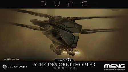 Meng Dune Movie- Atreides Ornithopter (7wingspan, 4long)