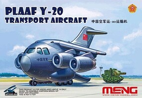 Meng Toon Kit PLAAF Y-20 Transport Aicraft Plastic Model Airplane Kit #mp009