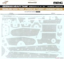 Meng King Tiger Sd.KfZ.182 Decal Plastic Model Vehicle Decal Kit 1/35 Scale #sps060