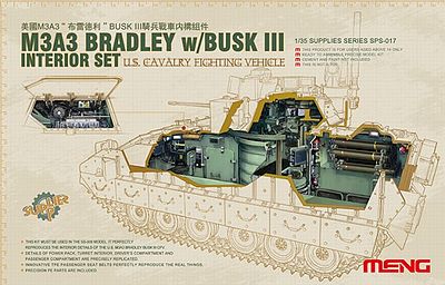 Meng M3A3 Bradley with Busk III Interior Plastic Model Military Vehicle Kit 1/35 Scale #sps17